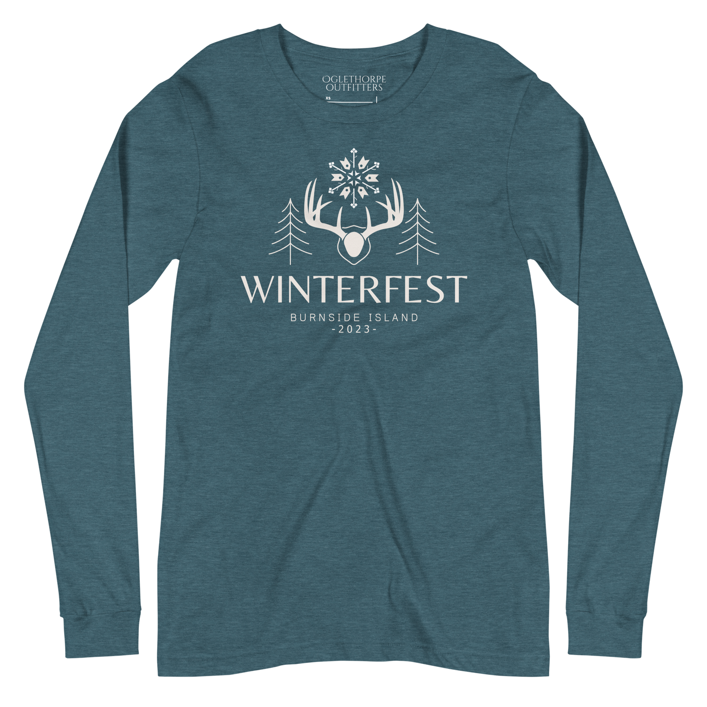 Burnside Island Winterfest 2023 Antlers Long-Sleeve T-Shirt