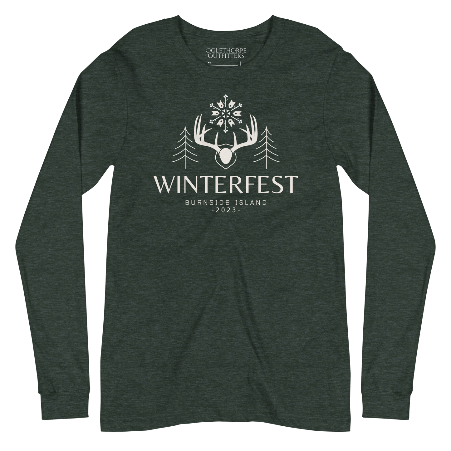 Burnside Island Winterfest 2023 Antlers Long-Sleeve T-Shirt