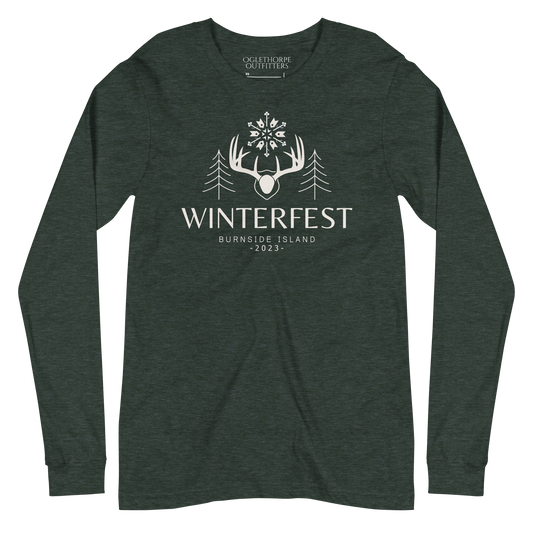 Burnside Island Winterfest 2023 Antlers Long-Sleeve T-Shirt