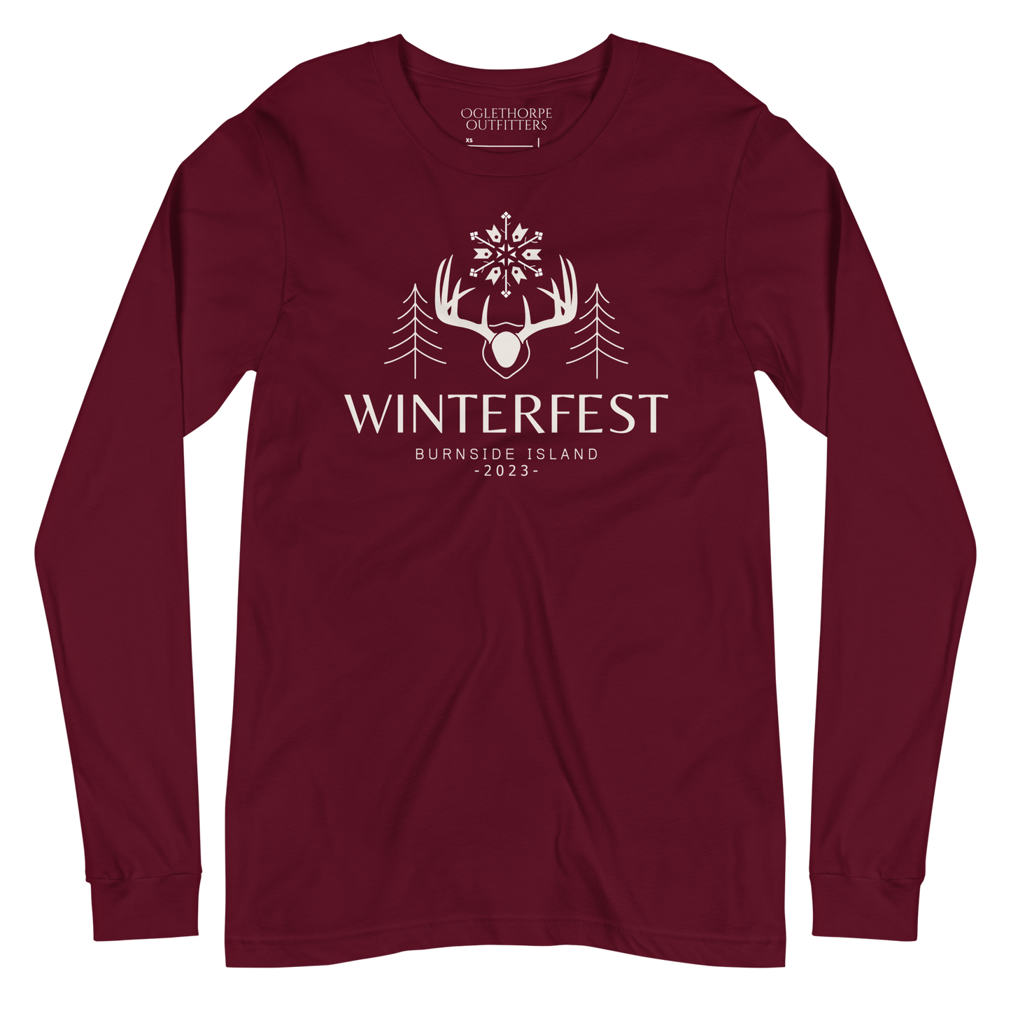 Burnside Island Winterfest 2023 Antlers Long-Sleeve T-Shirt