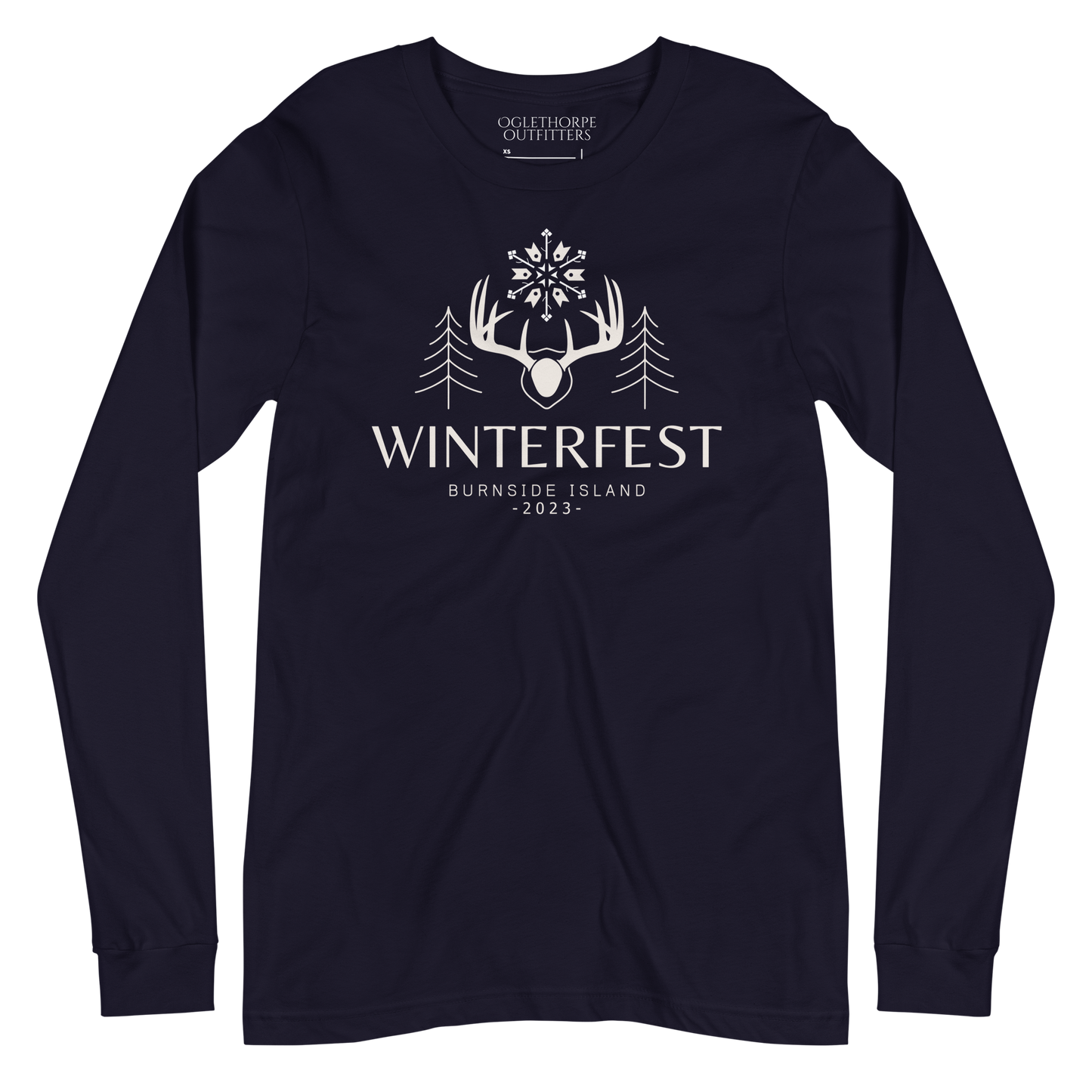 Burnside Island Winterfest 2023 Antlers Long-Sleeve T-Shirt